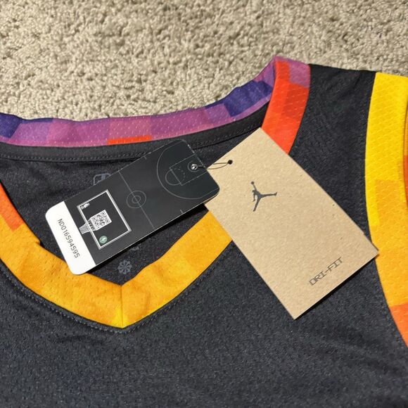 Jordan Devin Booker Phoenix Suns Black PHX Jersey Men’s M 44 Swingman NBA New!! - Picture 6 of 10